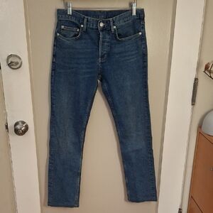 Sandro Men's Slim Straight Blue Jeans_1